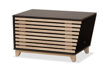 Load image into Gallery viewer, Baxton Studio Eckhart Modern and Contemporary Two-Tone Dark Brown and Oak Finished Wood Cat Litter Box Cover House