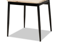 Load image into Gallery viewer, Baxton Studio Honore Mid-Century Modern Light Brown Finished Wood and Black Metal 4-Piece Dining Chair Set