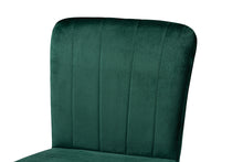 Load image into Gallery viewer, Baxton Studio Preston Modern Luxe and Glam Green Velvet Fabric Upholstered and Two-Tone Black and Gold Finished Metal 2-Piece Bar Stool Set