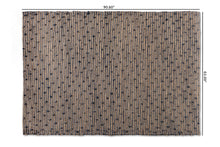 Load image into Gallery viewer, Baxton Studio Berries Modern and Contemporary Natural Brown and Blue Handwoven Jute Blend Area Rug
