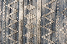 Load image into Gallery viewer, Baxton Studio Callum Modern and Contemporary Ivory and Blue Handwoven Wool Blend Area Rug