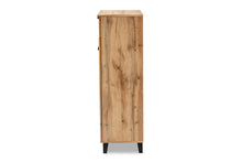Load image into Gallery viewer, Baxton Studio Coolidge Modern and Contemporary Oak Brown Finished Wood 5-Shelf Shoe Storage Cabinet