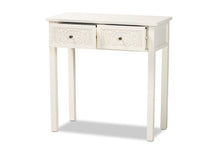 Load image into Gallery viewer, Baxton Studio Lambert Classic and Traditional White Finished Wood 2-Drawer Console Table