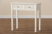 Load image into Gallery viewer, Baxton Studio Lambert Classic and Traditional White Finished Wood 2-Drawer Console Table