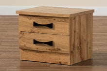 Load image into Gallery viewer, Baxton Studio Colburn Modern and Contemporary Oak Brown Finished Wood 2-Drawer Nightstand