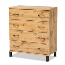 Load image into Gallery viewer, Baxton Studio Maison Modern and Contemporary Wotan Oak Brown Finished Wood 4-Drawer Storage Chest