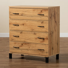 Load image into Gallery viewer, Baxton Studio Maison Modern and Contemporary Wotan Oak Brown Finished Wood 4-Drawer Storage Chest