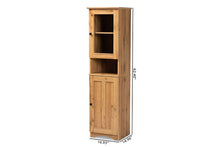 Load image into Gallery viewer, Baxton Studio Lauren Modern and Contemporary Oak Brown Finished Wood Buffet and Hutch Kitchen Cabinet
