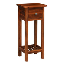 Load image into Gallery viewer, 2 Tier End Bedside Table with Drawer Shelf-Brown