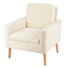 Load image into Gallery viewer, Modern Accent Arm Chair Upholstered Fabric Single Sofa -Beige