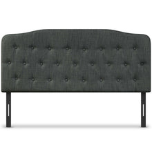 Load image into Gallery viewer, Queen Upholstered Headboard with Adjustable Heights-Dark Gray