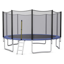 Load image into Gallery viewer, 8/10/12/14/15/16Feet Outdoor Trampoline Bounce Combo with Safety Closure Net Ladder-15 ft
