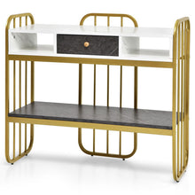 Load image into Gallery viewer, Console Table with Drawer Storage Shelf Wide Tabletop-White
