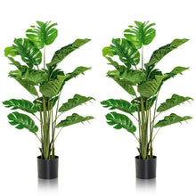 Load image into Gallery viewer, 2 Pieces 5 Feet Artificial Monstera Tree Set