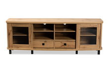 Load image into Gallery viewer, Baxton Studio Walda Modern and Contemporary Oak Brown Finished Wood 2-Drawer TV Stand