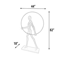 Load image into Gallery viewer, Modern Black Statue with Hoop