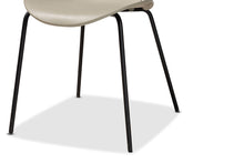Load image into Gallery viewer, Baxton Studio Jaden Modern and Contemporary Beige Plastic and Black Metal 4-Piece Dining Chair Set