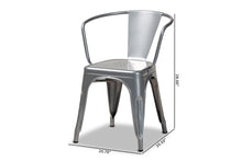 Load image into Gallery viewer, Baxton Studio Ryland Modern Industrial Grey Finished Metal 4-Piece Dining Chair Set