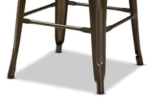 Load image into Gallery viewer, Baxton Studio Horton Modern and Contemporary Industrial Gunmetal Finished Metal 4-Piece Stackable Bar Stool Set