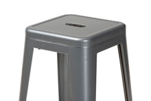 Load image into Gallery viewer, Baxton Studio Horton Modern and Contemporary Industrial Grey Finished Metal 4-Piece Stackable Bar Stool Set