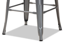 Load image into Gallery viewer, Baxton Studio Horton Modern and Contemporary Industrial Grey Finished Metal 4-Piece Stackable Bar Stool Set