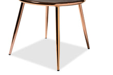 Load image into Gallery viewer, Baxton Studio Farah Modern Luxe and Glam Grey Velvet Fabric Upholstered and Rose Gold Finished Metal 2-Piece Dining Chair Set
