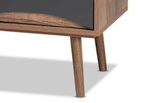 Load image into Gallery viewer, Baxton Studio Leane Modern and Contemporary Natural Brown Finished and Multi-Colored Wood 3-Drawer TV Stand