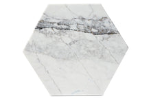 Load image into Gallery viewer, Baxton Studio Kalena Modern and Contemporary Gold Metal End Table with Marble Tabletop