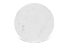 Load image into Gallery viewer, Baxton Studio Tarmon Modern and Contemporary Gold Finished Metal End Table with Marble Tabletop