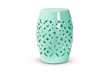 Load image into Gallery viewer, Baxton Studio Hallie Modern and Contemporary Aqua Finished Metal Outdoor Side Table