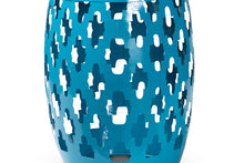 Load image into Gallery viewer, Baxton Studio Branson Modern and Contemporary Blue Finished Metal Outdoor Side Table