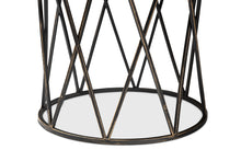 Load image into Gallery viewer, Baxton Studio Finnick Modern Industrial Antique Black finished Metal End Table