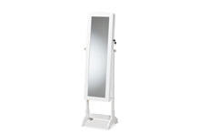 Load image into Gallery viewer, Baxton Studio Madigan Modern and Contemporary White Finished Wood Jewelry Armoire with Mirror