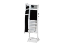 Load image into Gallery viewer, Baxton Studio Madigan Modern and Contemporary White Finished Wood Jewelry Armoire with Mirror