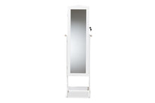 Load image into Gallery viewer, Baxton Studio Madigan Modern and Contemporary White Finished Wood Jewelry Armoire with Mirror