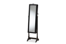 Load image into Gallery viewer, Baxton Studio Madigan Modern and Contemporary Black Finished Wood Jewelry Armoire with Mirror