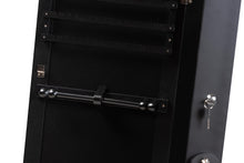 Load image into Gallery viewer, Baxton Studio Madigan Modern and Contemporary Black Finished Wood Jewelry Armoire with Mirror