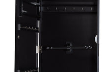 Load image into Gallery viewer, Baxton Studio Pontus Modern and Contemporary Black Finished Wood Wall-Mountable Jewelry Armoire with Mirror