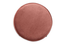 Load image into Gallery viewer, Baxton Studio Thurman Contemporary Glam and Luxe Pink Velvet Fabric Upholstered and Gold Finished Metal Ottoman