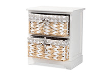 Load image into Gallery viewer, Baxton Studio Rianne Modern Transitional White Finished Wood 2-Basket Storage Unit