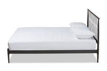 Load image into Gallery viewer, Baxton Studio Nano Modern and Contemporary Black Finished Metal Queen Size Platform Bed