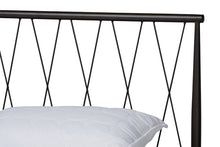 Load image into Gallery viewer, Baxton Studio Nano Modern and Contemporary Black Finished Metal Full Size Platform Bed