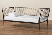Load image into Gallery viewer, Baxton Studio Lysa Modern and Contemporary Black Finished Metal Twin Size Daybed