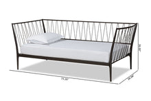 Load image into Gallery viewer, Baxton Studio Lysa Modern and Contemporary Black Finished Metal Twin Size Daybed