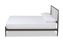 Load image into Gallery viewer, Baxton Studio Samir Modern Industrial Black Finished Metal Full Size Platform Bed