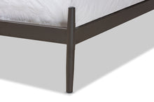 Load image into Gallery viewer, Baxton Studio Samir Modern Industrial Black Finished Metal Queen Size Platform Bed