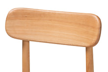 Load image into Gallery viewer, Baxton Studio Raheem Mid-Century Modern Brown Hemp and Wood 2-Piece Dining Chair Set
