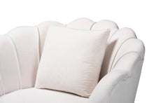 Load image into Gallery viewer, Baxton Studio Garson Glam and Luxe Beige Velvet Fabric Upholstered and Gold Metal Finished Accent Chair