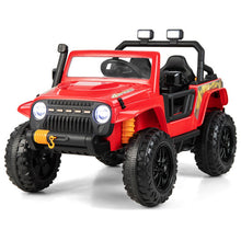 Load image into Gallery viewer, 12V Ride on Truck with Parent Remote Control and LED Lights-Red