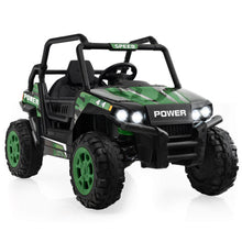 Load image into Gallery viewer, 12V Kids UTV Ride on Car with 2.4G Remote Control Music and LED Lights-Green